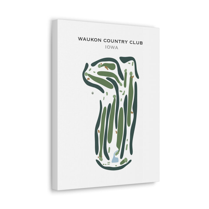 Waukon Golf and Country Club, Iowa - Printed Golf Course