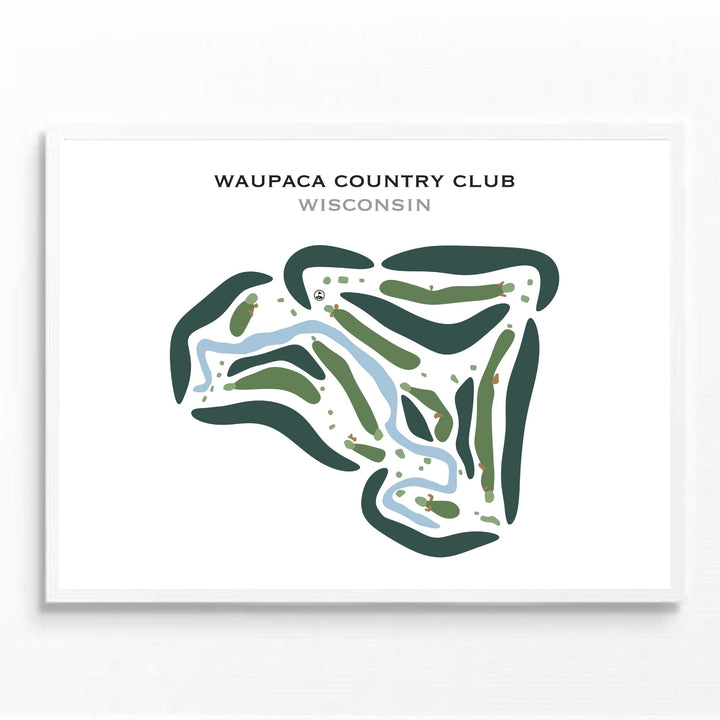 Waupaca Country Club, Wisconsin - Printed Golf Courses