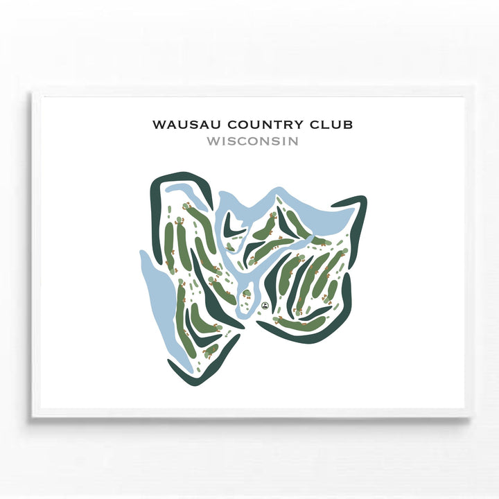 Wausau Country Club, Wisconsin - Printed Golf Courses