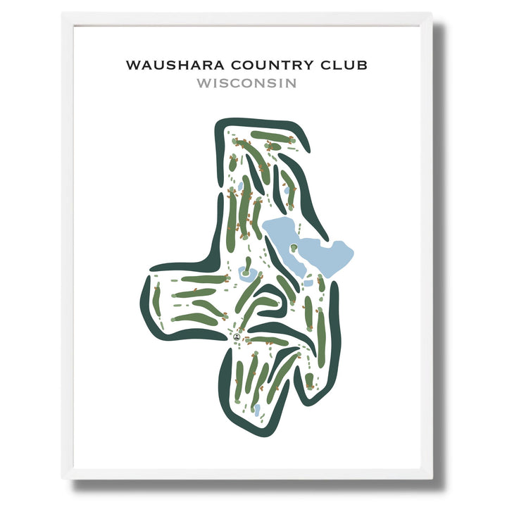 Waushara Country Club, Wisconsin - Printed Golf Courses