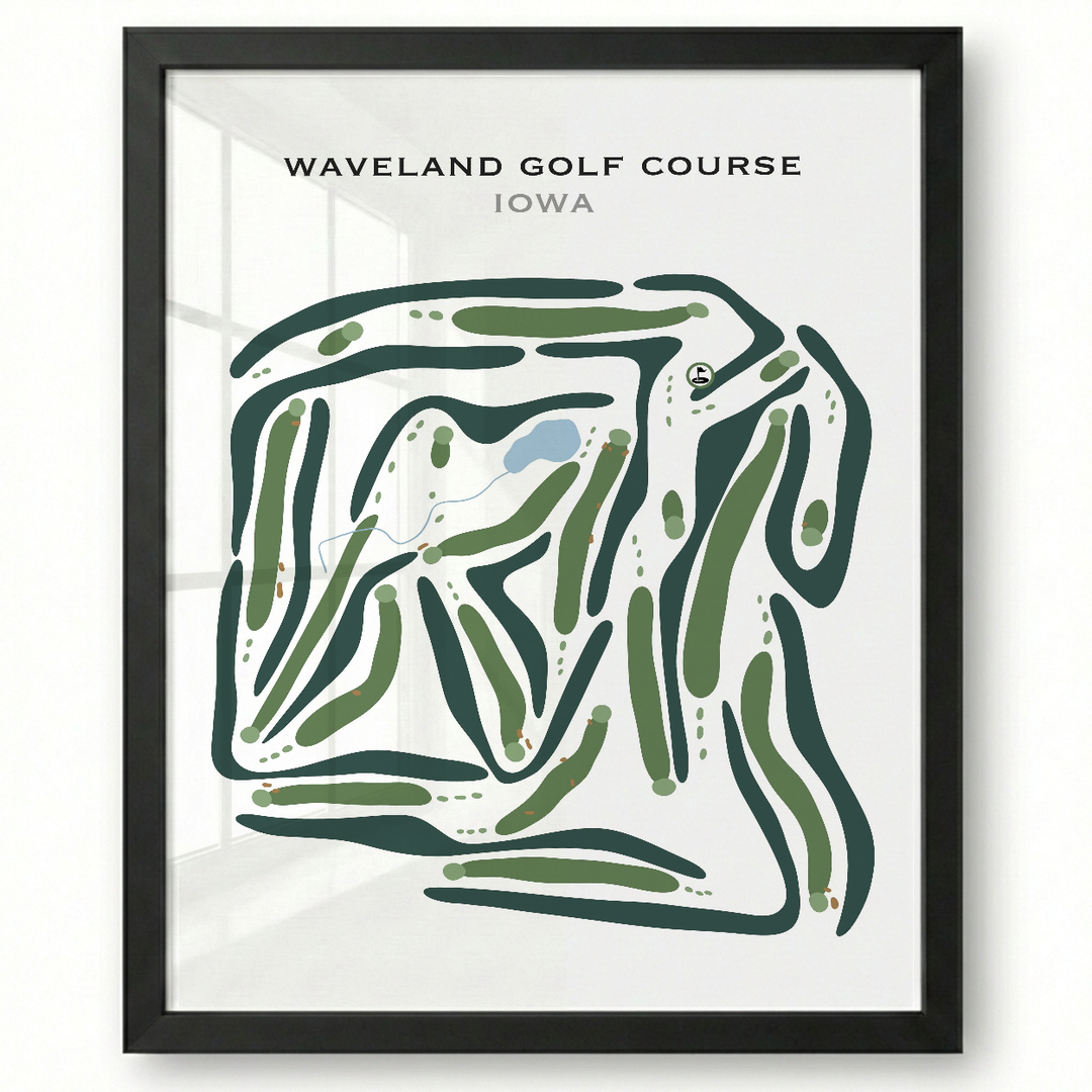 Waveland Golf Course, Iowa - Printed Golf Courses