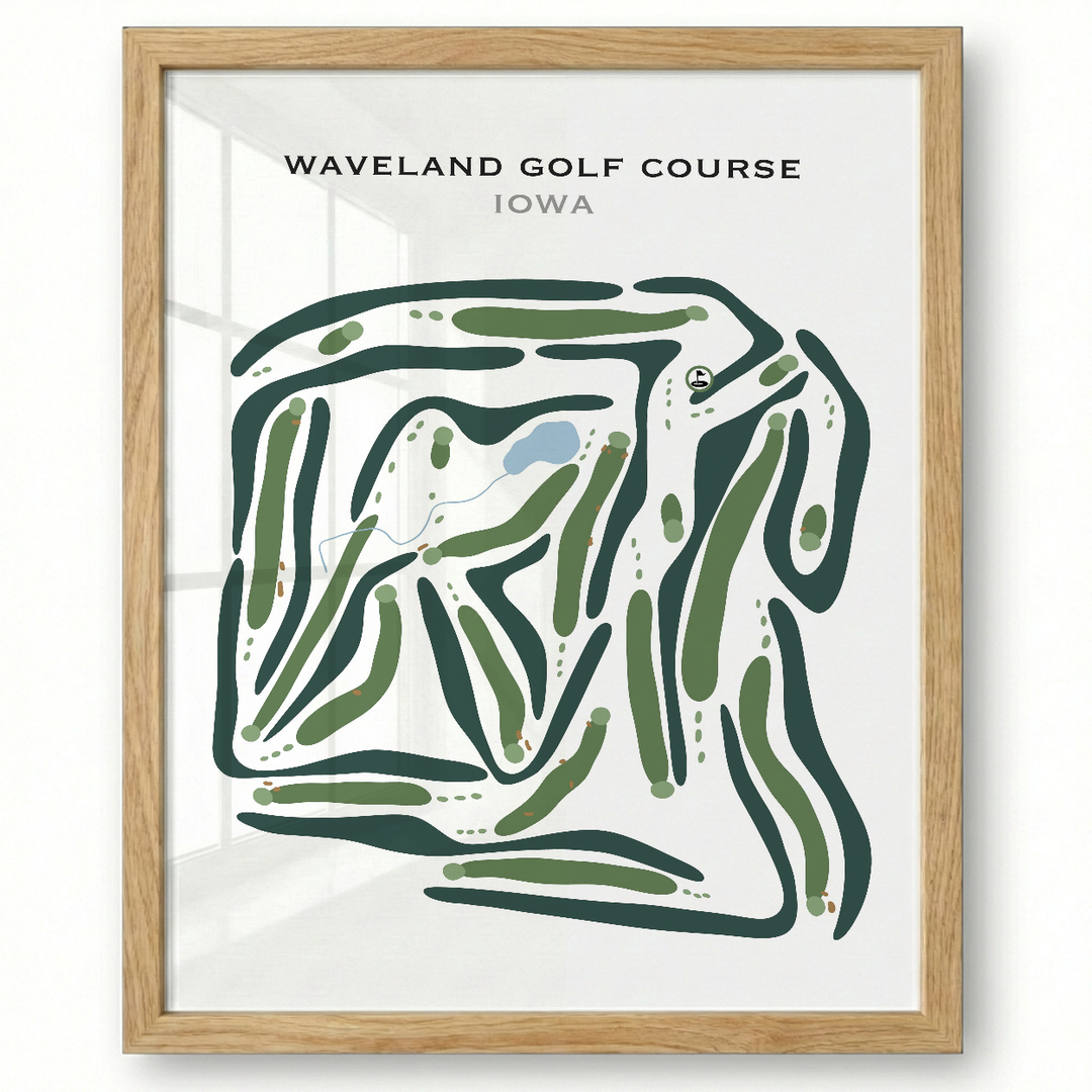 Waveland Golf Course, Iowa - Printed Golf Courses