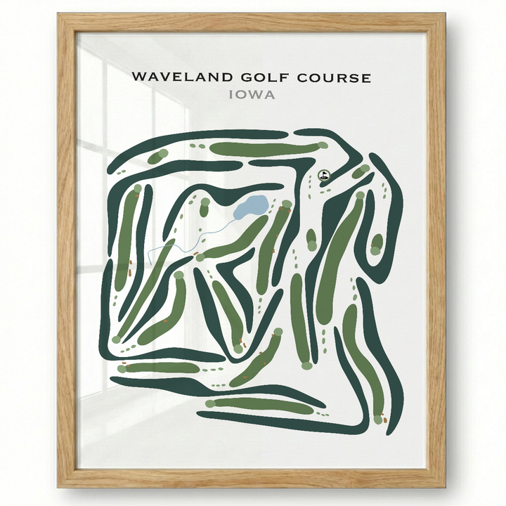 Waveland Golf Course, Iowa - Printed Golf Courses