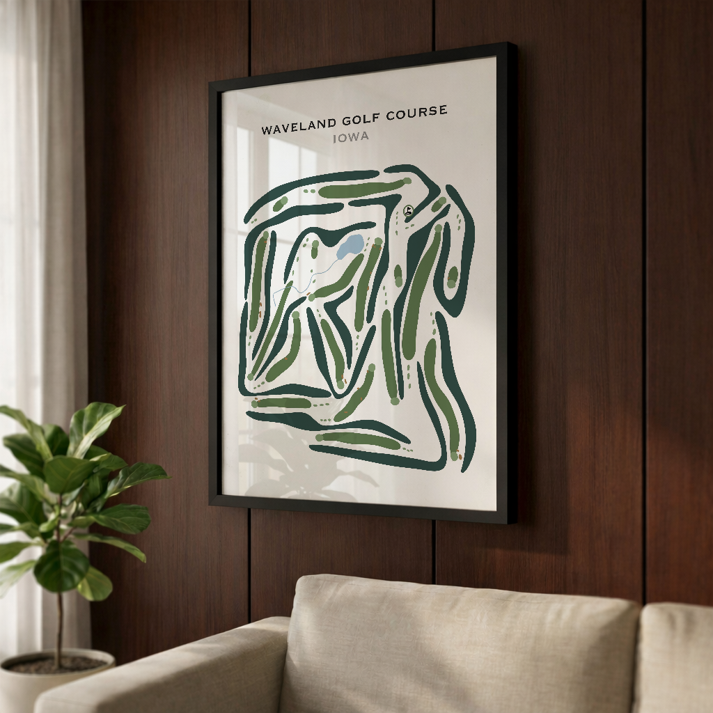 Waveland Golf Course, Iowa - Printed Golf Courses