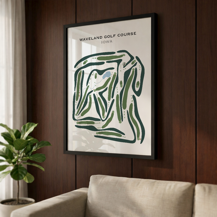 Waveland Golf Course, Iowa - Printed Golf Courses