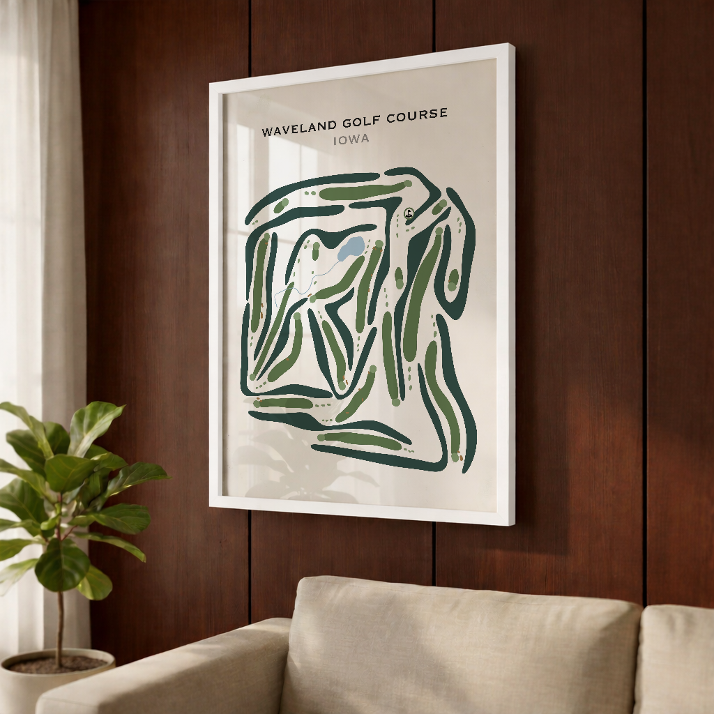 Waveland Golf Course, Iowa - Printed Golf Courses
