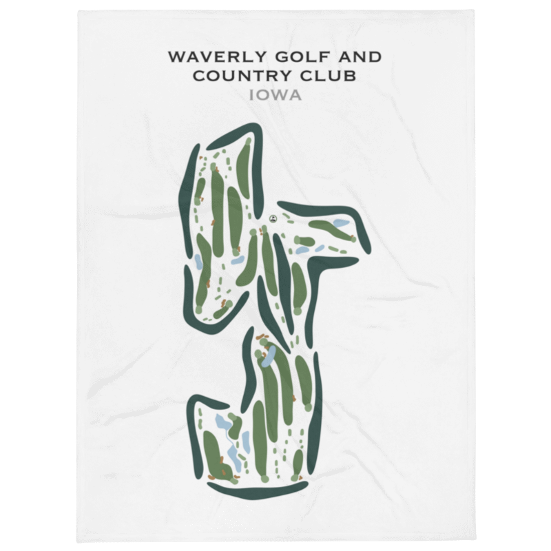 Waverly Golf & Country Club, Iowa - Printed Golf Course