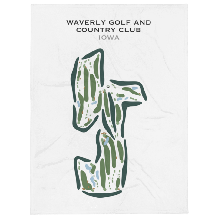 Waverly Golf & Country Club, Iowa - Printed Golf Course