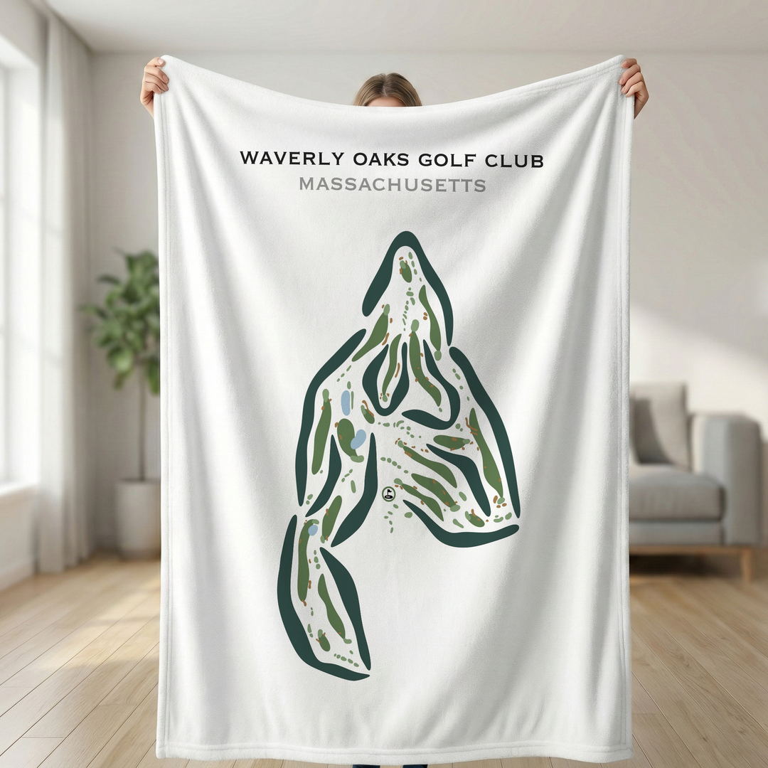 Waverly Oaks Golf Club, Massachusetts - Printed Golf Courses