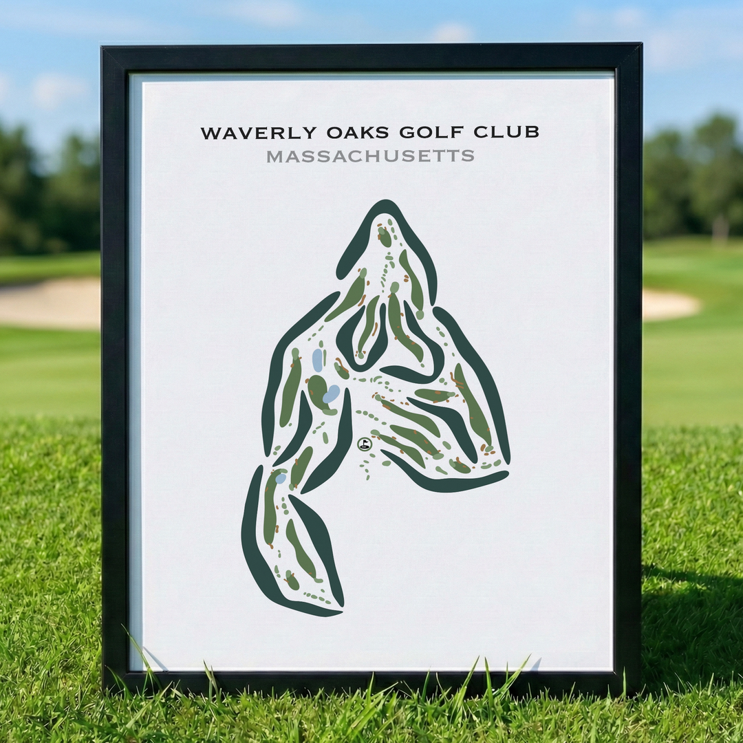 Waverly Oaks Golf Club, Massachusetts - Printed Golf Courses