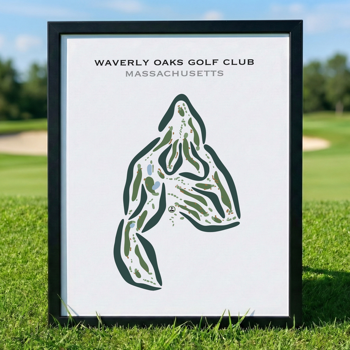Waverly Oaks Golf Club, Massachusetts - Printed Golf Courses