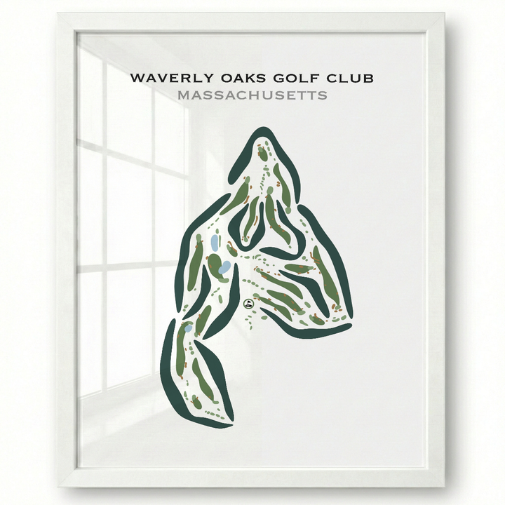 Waverly Oaks Golf Club, Massachusetts - Printed Golf Courses