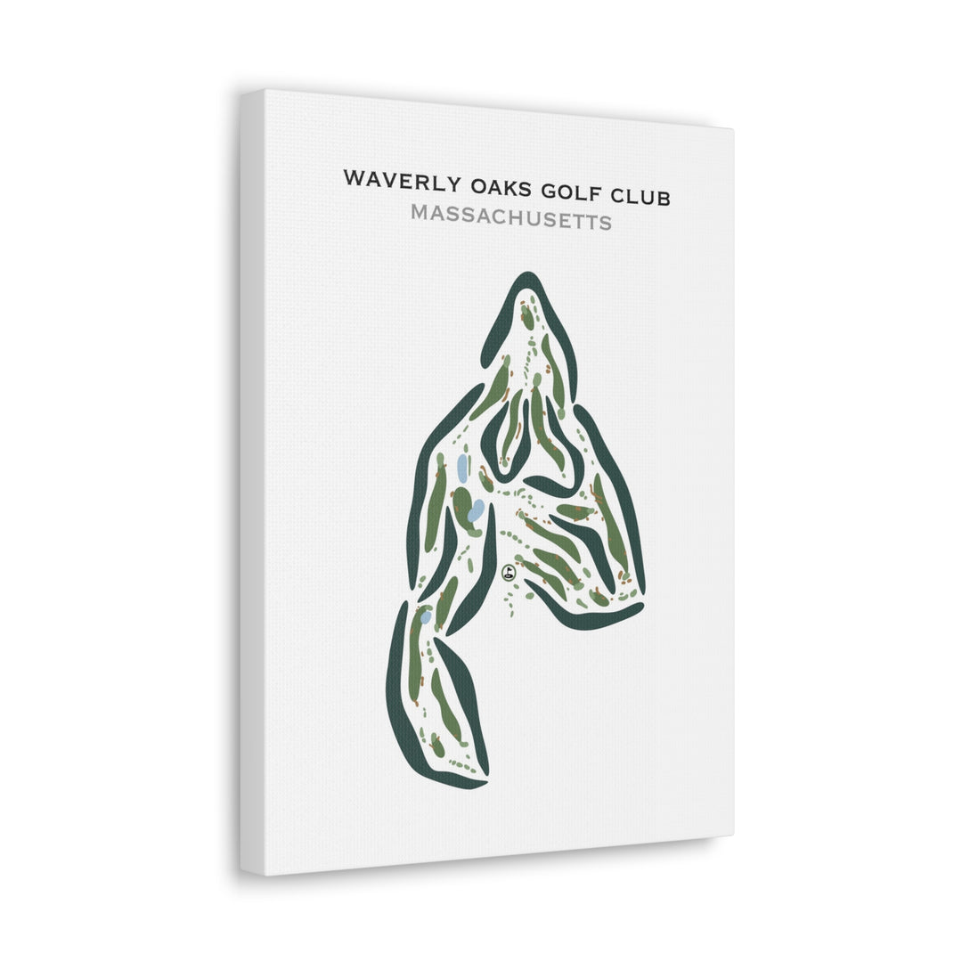 Waverly Oaks Golf Club, Massachusetts - Printed Golf Courses