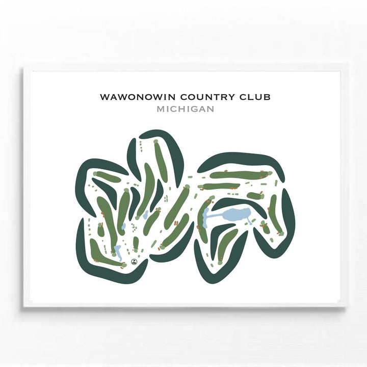 Wawonowin Country Club, Michigan - Printed Golf Courses