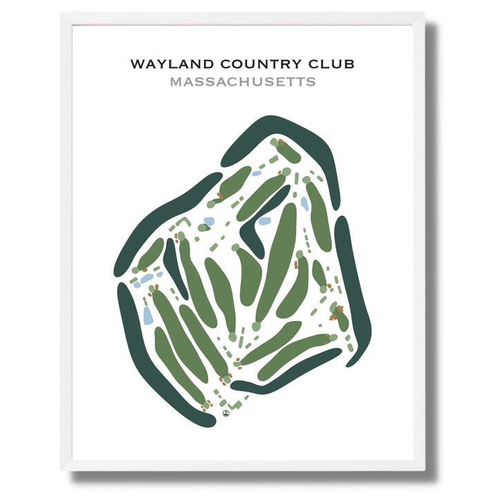 Wayland Country Club, Massachusetts - Printed Golf Courses