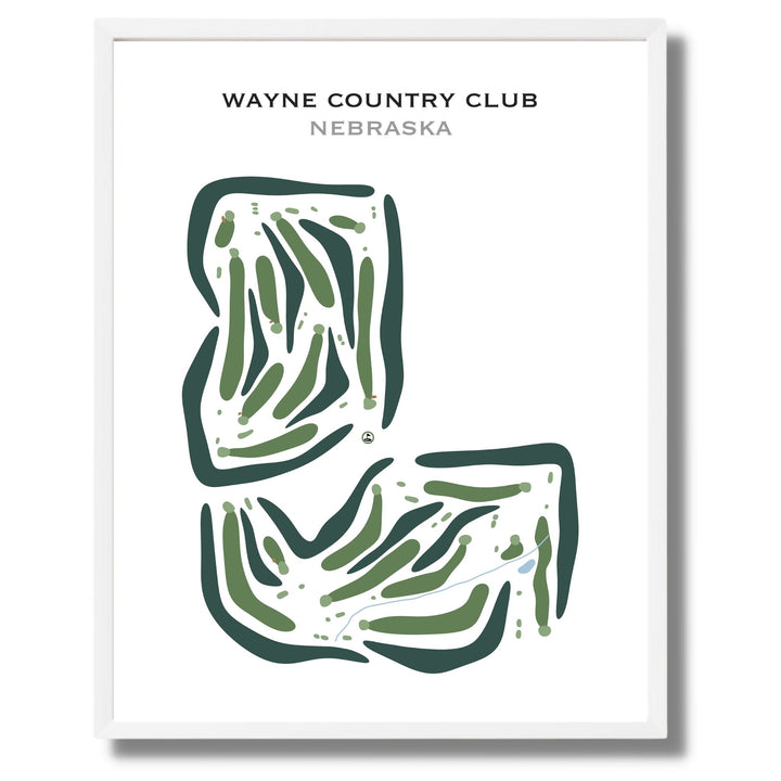 Wayne Country Club, Nebraska - Printed Golf Courses