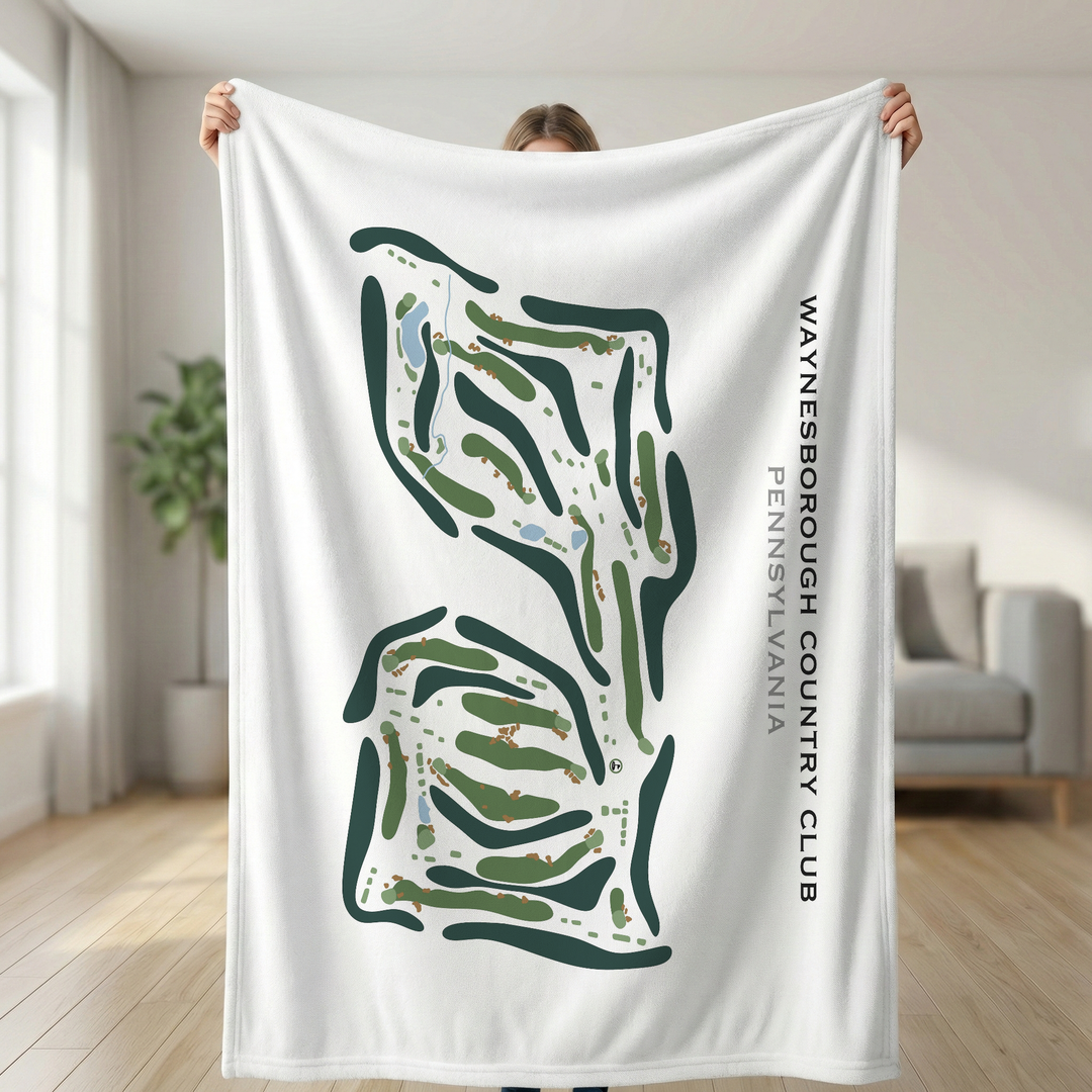 Waynesborough Country Club, Pennsylvania - Printed Golf Course