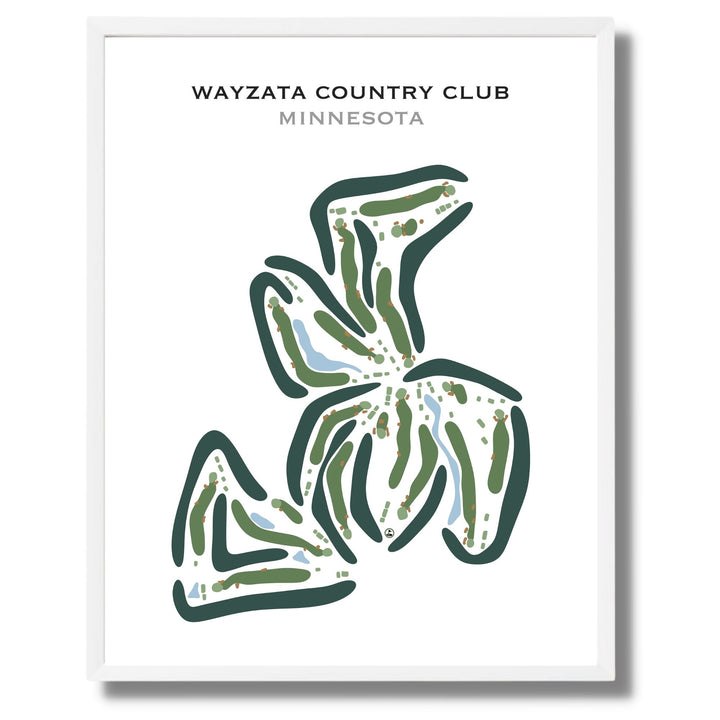 Wayzata Country Club, Minnesota - Printed Golf Courses