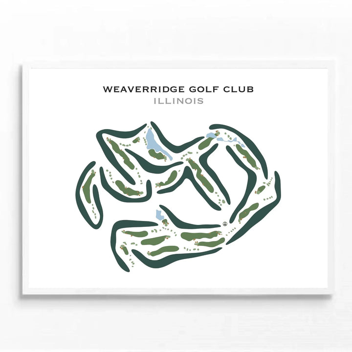 WeaverRidge Golf Club, Illinois - Printed Golf Courses