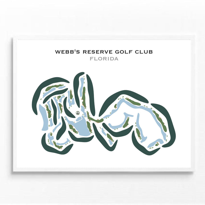 Webb's Reserve, Florida - Printed Golf Courses