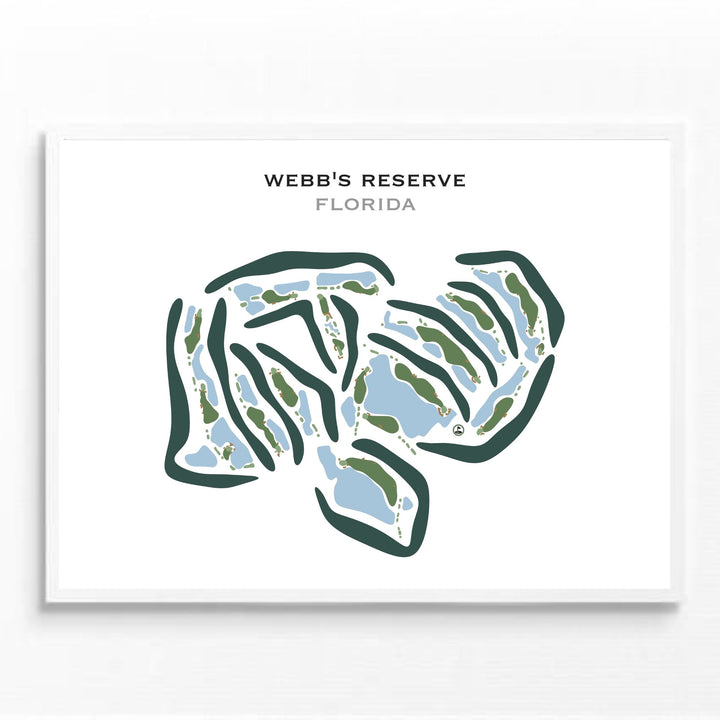 Webb's Reserve, Florida - Printed Golf Courses