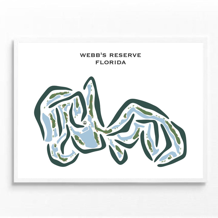 Webb's Reserve, Florida - Printed Golf Courses