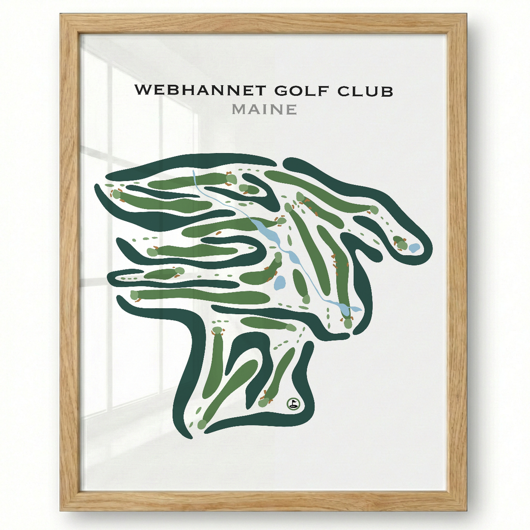 Webhannet Golf Club, Maine - Printed Golf Courses