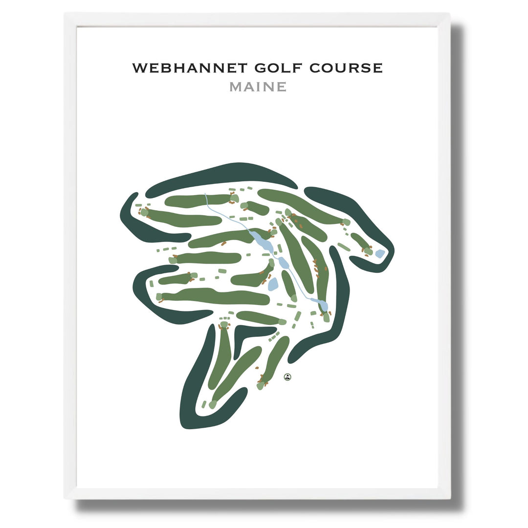 Webhannet Golf Course, Maine - Printed Golf Courses