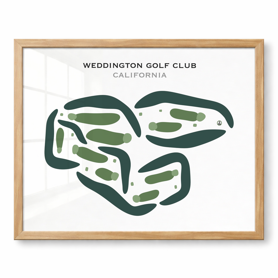 Weddington Golf Club, California - Printed Golf Courses