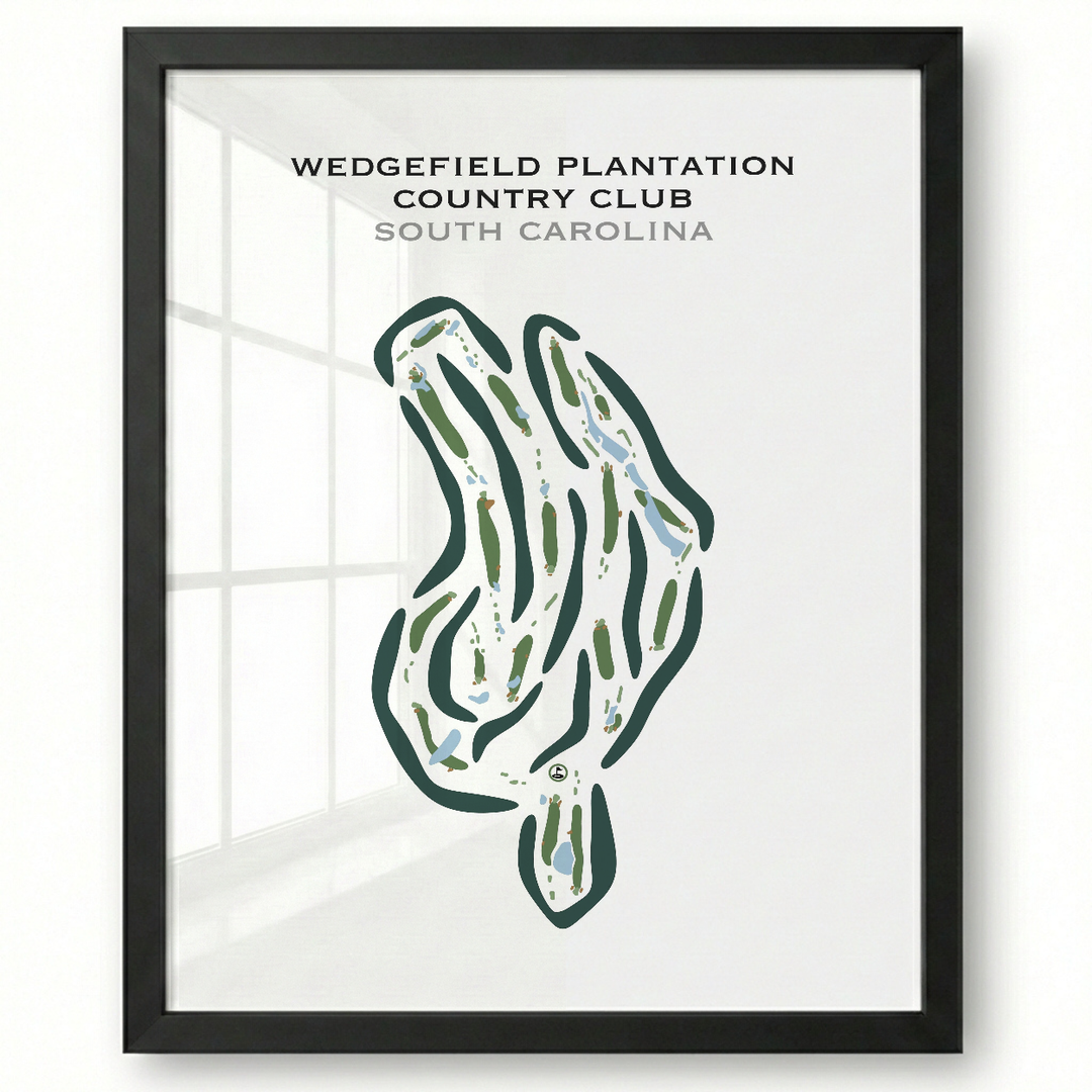 Wedgefield Plantation Country Club, South Carolina - Printed Golf Courses