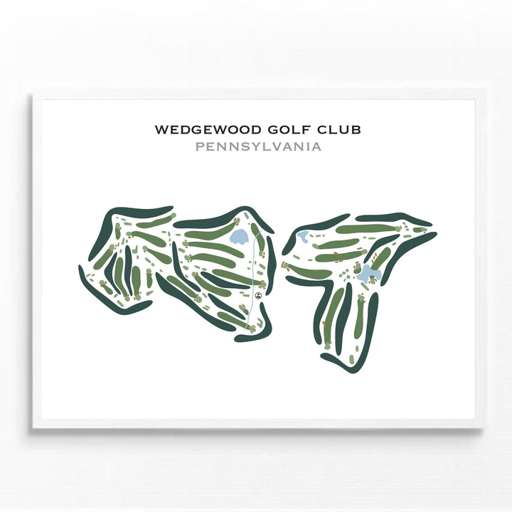 Wedgewood Golf Club, Pennsylvania - Printed Golf Course