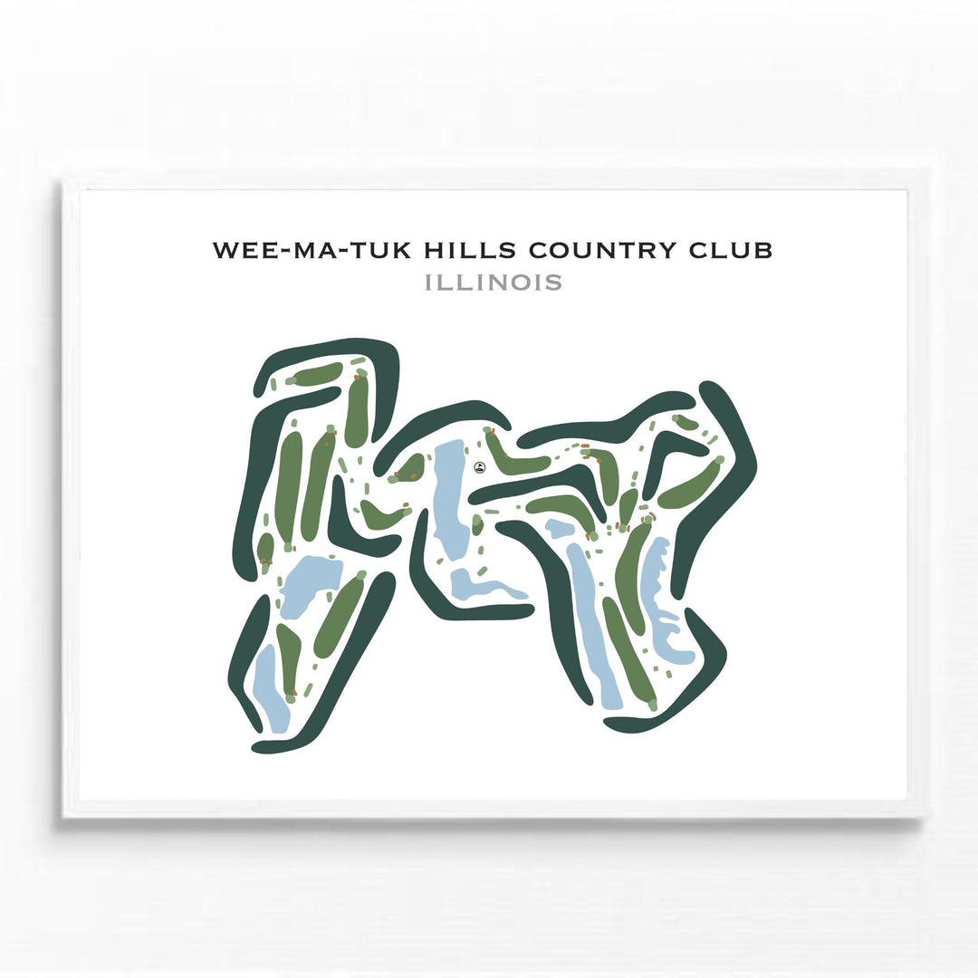 Wee-Ma-Tuk Hills Country Club, Illinois - Printed Golf Courses
