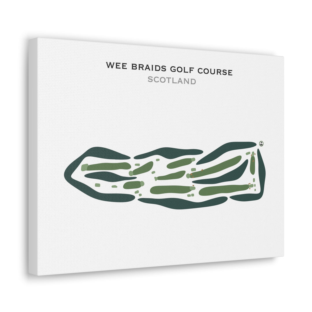 Wee Braids Golf Course, Scotland - Printed Golf Courses