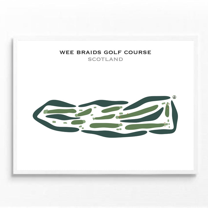 Wee Braids Golf Course, Scotland - Printed Golf Courses