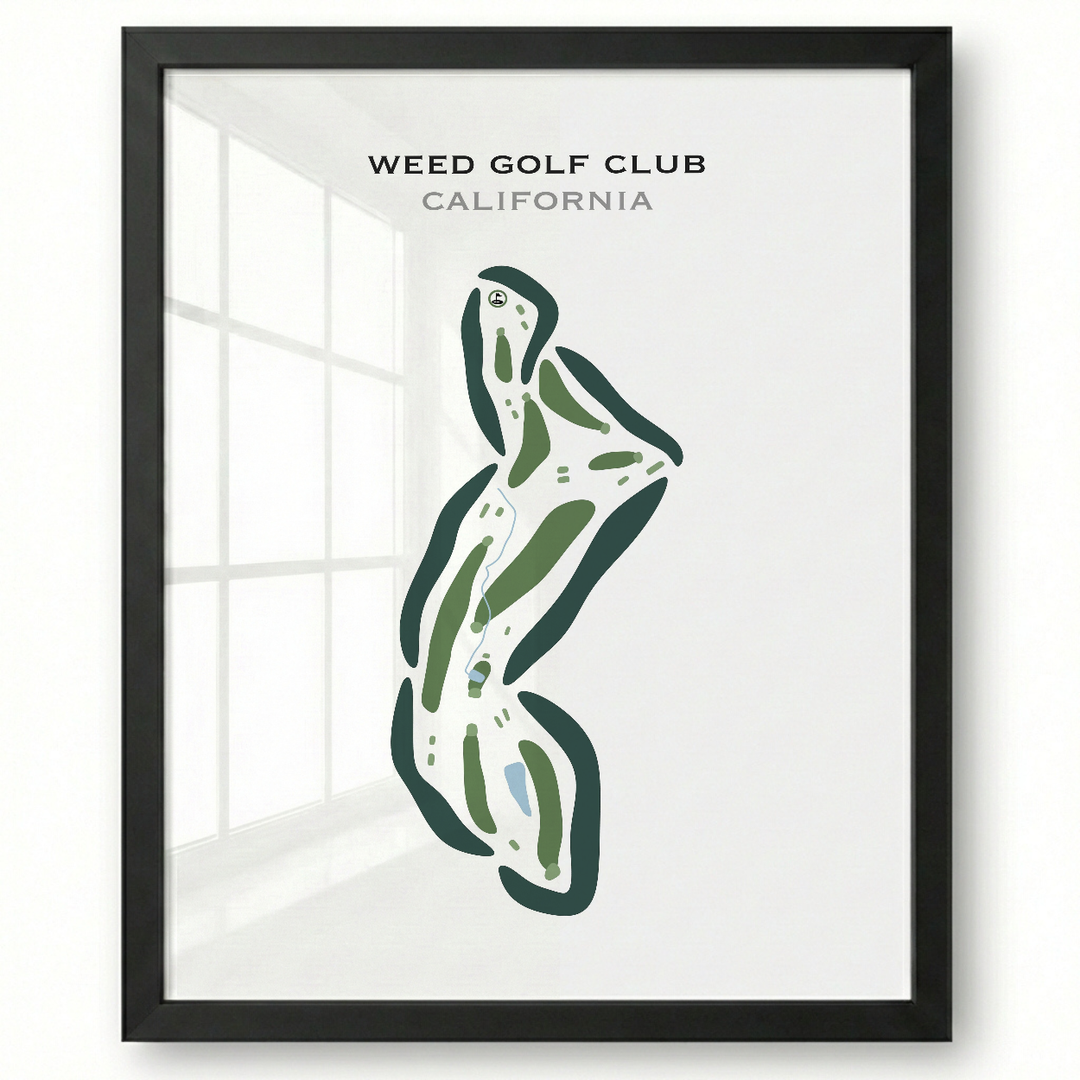 Weed Golf Club, California - Printed Golf Courses