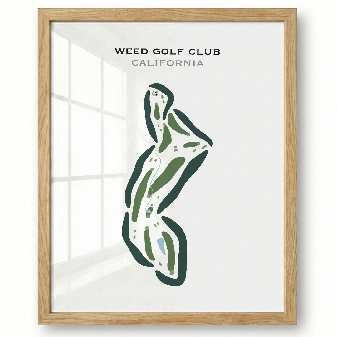 Weed Golf Club, California - Printed Golf Courses