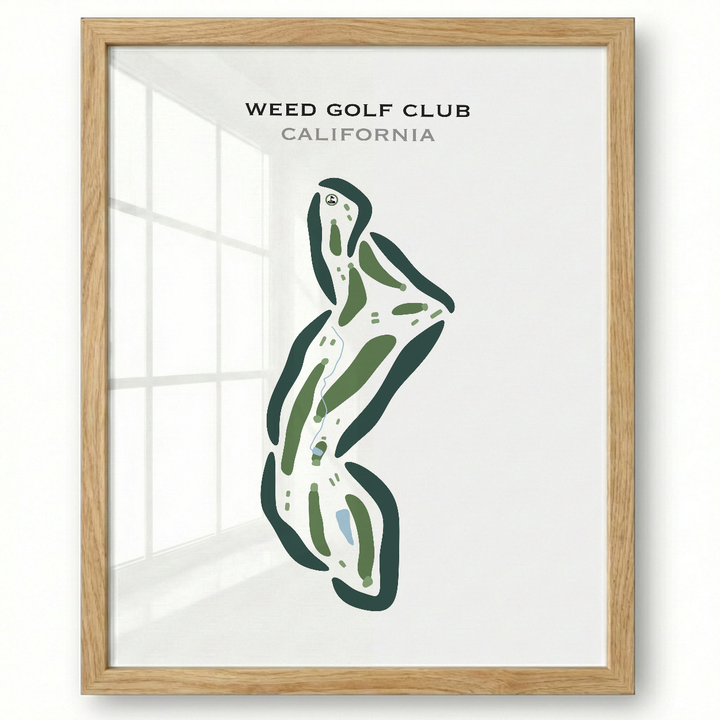 Weed Golf Club, California - Printed Golf Courses