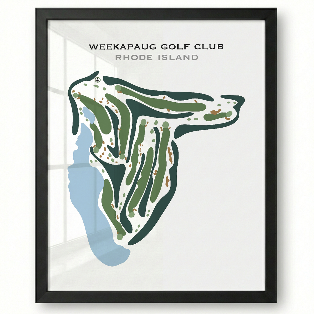 Weekapaug Golf Club, Rhode Island - Printed Golf Courses