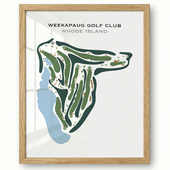 Weekapaug Golf Club, Rhode Island - Printed Golf Courses