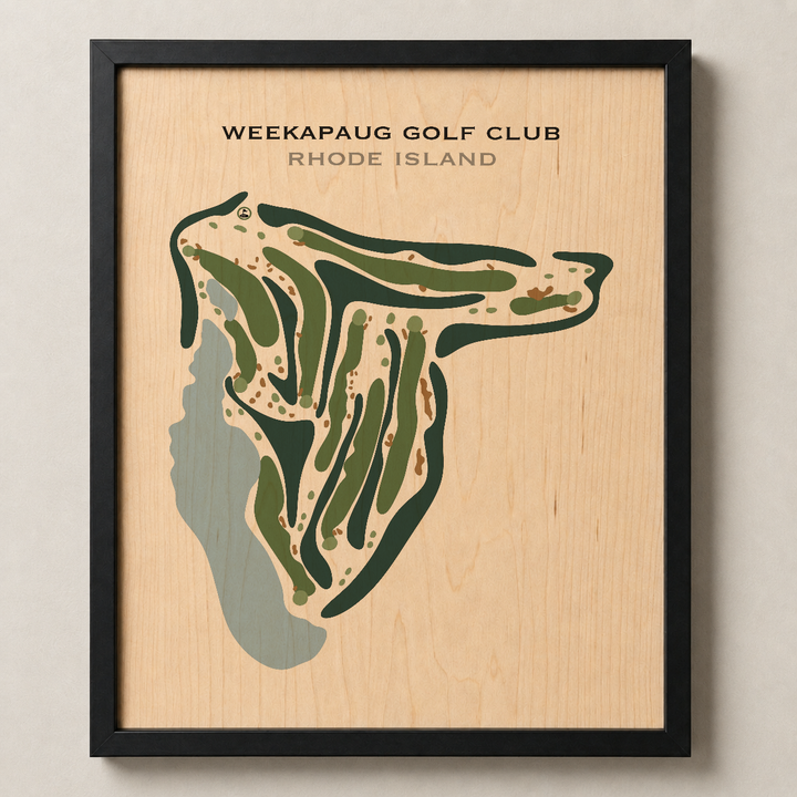 Weekapaug Golf Club, Rhode Island - Printed Golf Courses