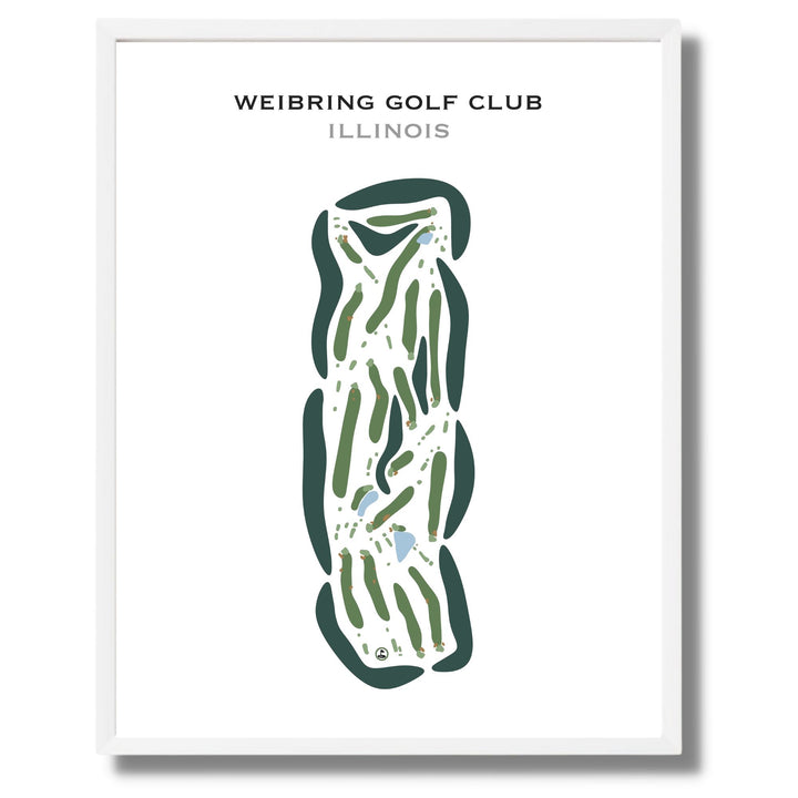 Weibring Golf Club, Illinois - Printed Golf Courses
