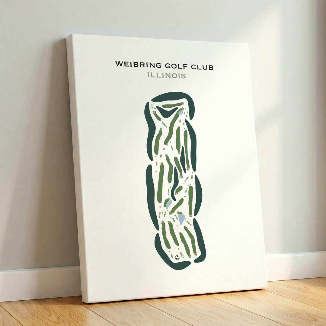 Weibring Golf Club, Illinois - Printed Golf Courses