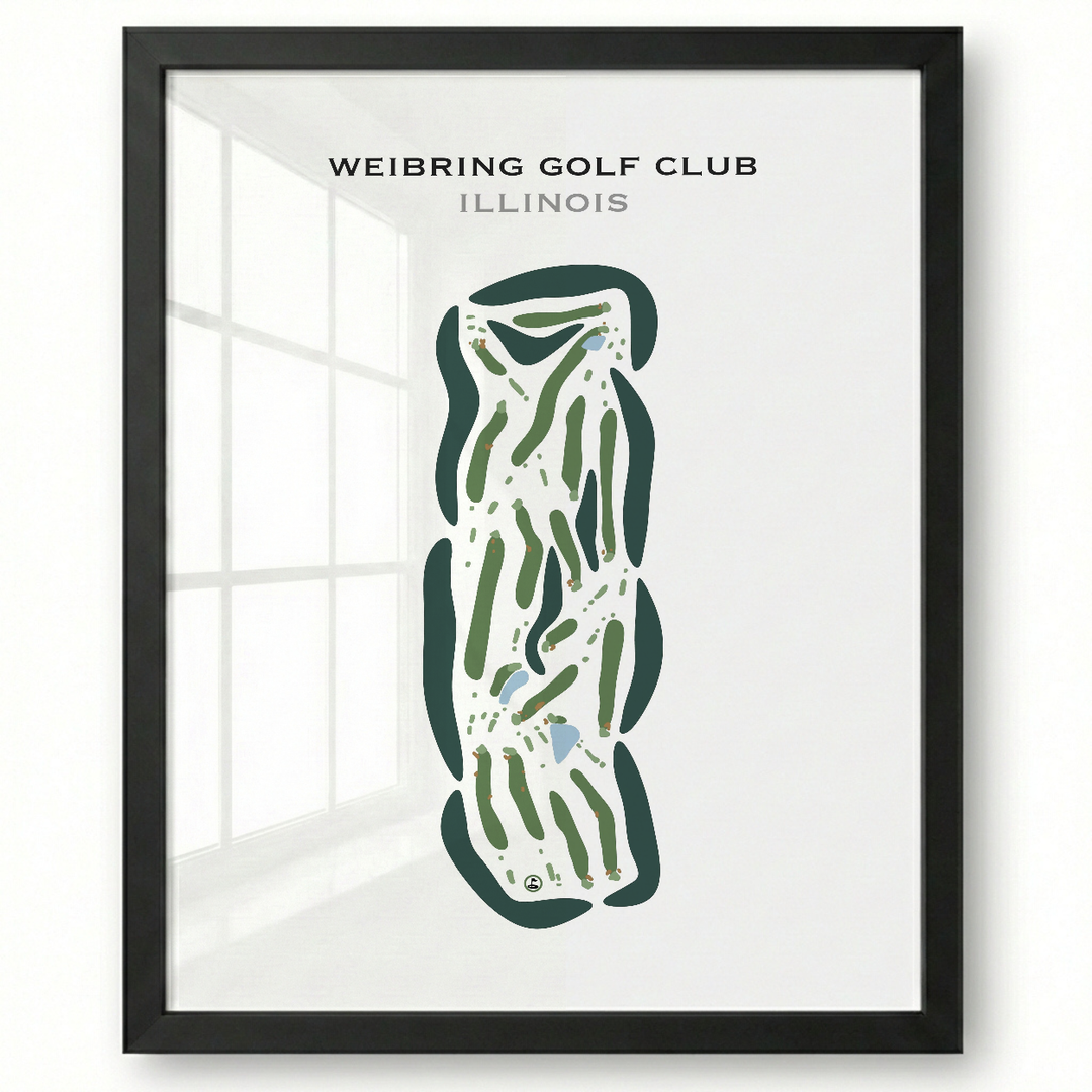 Weibring Golf Club, Illinois - Printed Golf Courses