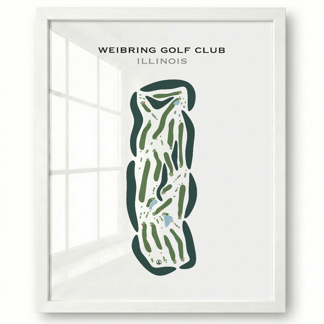 Weibring Golf Club, Illinois - Printed Golf Courses