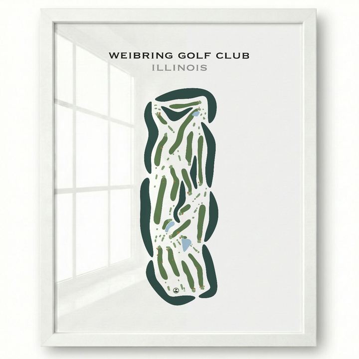 Weibring Golf Club, Illinois - Printed Golf Courses