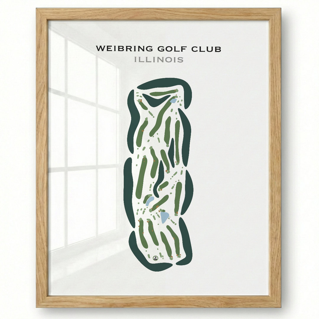 Weibring Golf Club, Illinois - Printed Golf Courses
