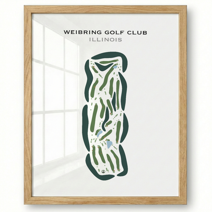 Weibring Golf Club, Illinois - Printed Golf Courses