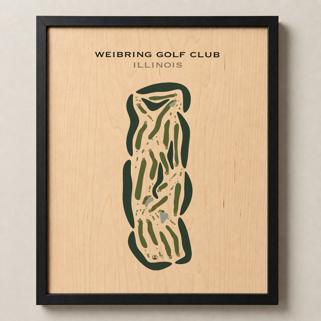 Weibring Golf Club, Illinois - Printed Golf Courses