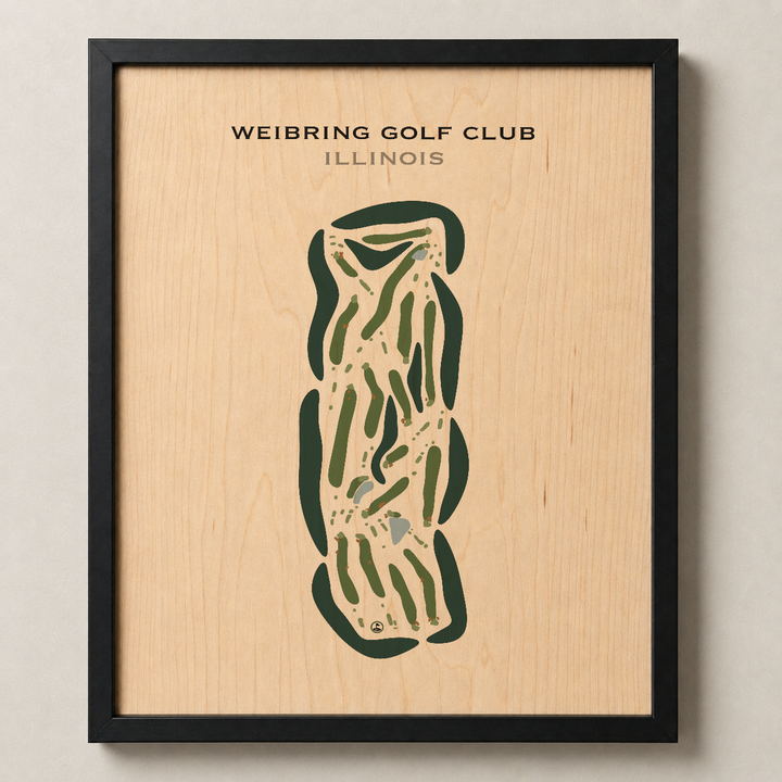Weibring Golf Club, Illinois - Printed Golf Courses