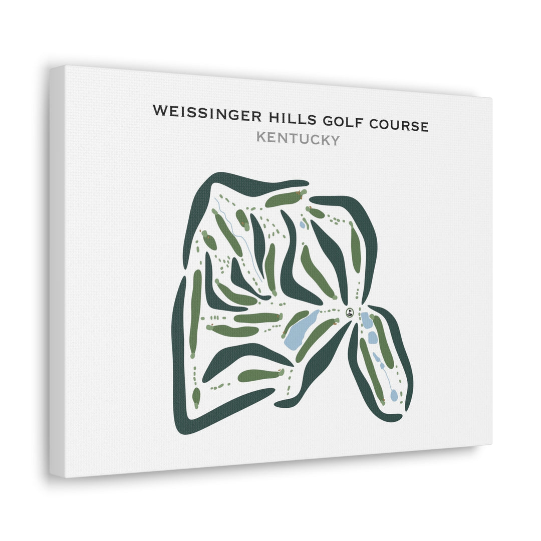 Weissinger Hills Golf Course, Kentucky - Printed Golf Courses